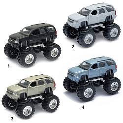 Модель машины Chevrolet Tahoe Big Wheel, 1:34-39 (Welly, 47002) - миниатюра